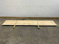 Vuren plank halfhouts rabat 360x14,5x2 cm (5x) - afbeelding 2 van  6
