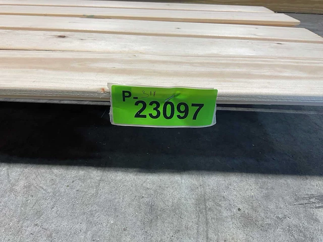 Vuren plank halfhouts rabat 360x14,5x2 cm (5x) - afbeelding 6 van  6