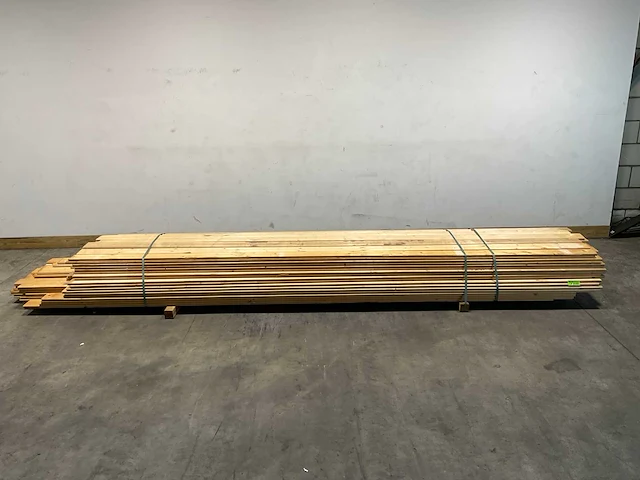 Vuren plank mes- en groef 420x12x1,8 cm (118x) - afbeelding 2 van  7