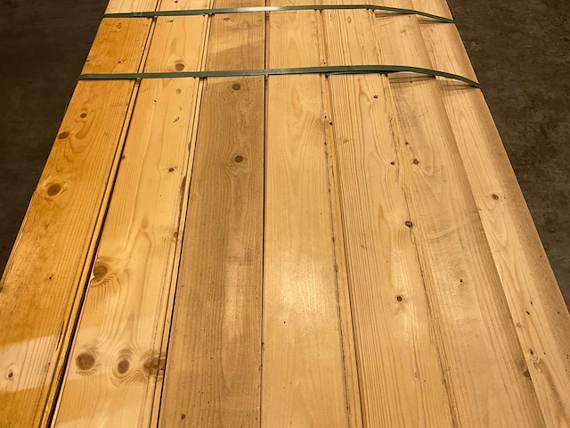 Vuren plank mes- en groef 420x12x1,8 cm (118x) - afbeelding 4 van  7