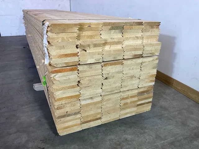 Vuren plank mes -en groef 420x19x2.7 cm (30x) - afbeelding 3 van  6