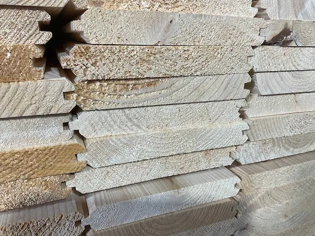Vuren plank mes -en groef 420x19x2.7 cm (30x) - afbeelding 4 van  6