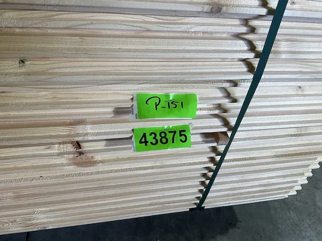 Vuren plank mes -en groef 420x19x2.7 cm (30x) - afbeelding 6 van  6