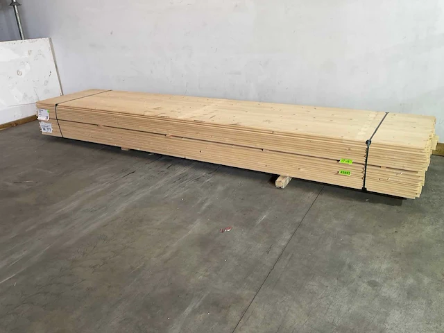 Vuren plank mes -en groef 450x12x2 cm (92x) - afbeelding 1 van  7