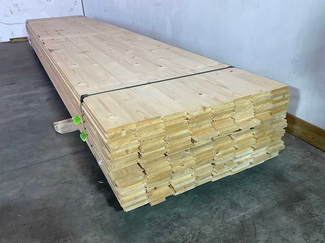 Vuren plank mes -en groef 450x12x2 cm (92x) - afbeelding 2 van  7