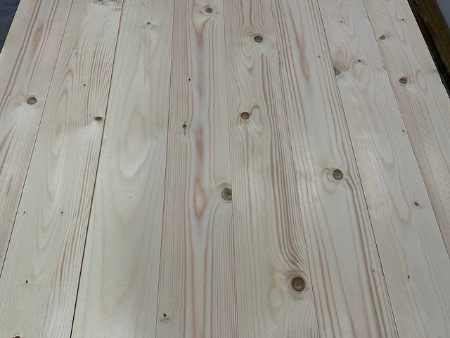 Vuren plank mes -en groef 450x12x2 cm (92x) - afbeelding 3 van  7