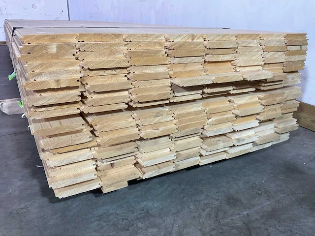 Vuren plank mes -en groef 450x12x2 cm (92x) - afbeelding 4 van  7