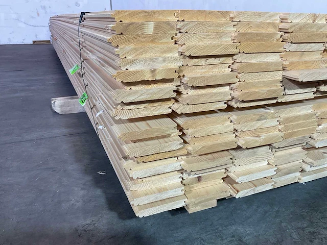 Vuren plank mes -en groef 450x12x2 cm (92x) - afbeelding 6 van  7
