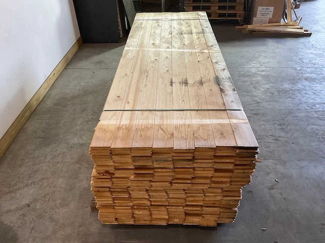 Vuren plank mes en groef 270x12x1.8 cm (50x) - afbeelding 5 van  9