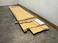 Vuren plank mes en groef diverse afmetingen 330 tot 480x12,5x2,8 cm - afbeelding 1 van  7