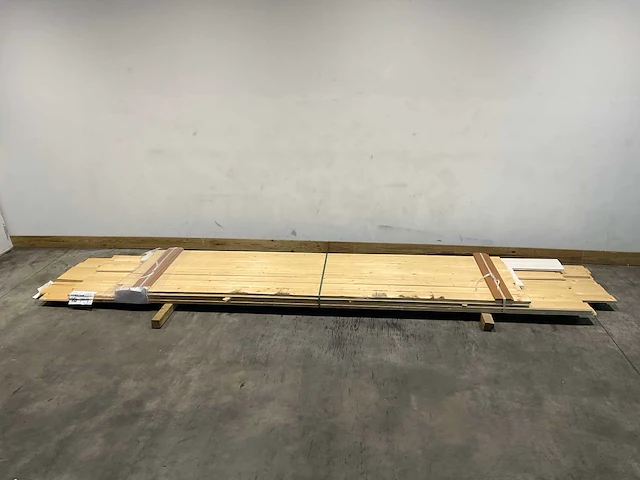 Vuren plank mes en groef diverse afmetingen 330 tot 480x12,5x2,8 cm - afbeelding 2 van  7