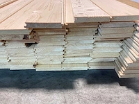 Vuren plank met mes- en groef 480x12x1,8 cm (100x) - afbeelding 5 van  6