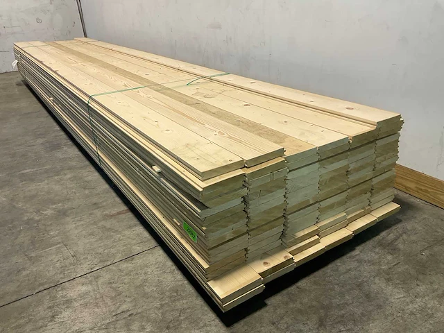 Vuren plank met mes- en groef 510x17x3 cm (42x) - afbeelding 5 van  7