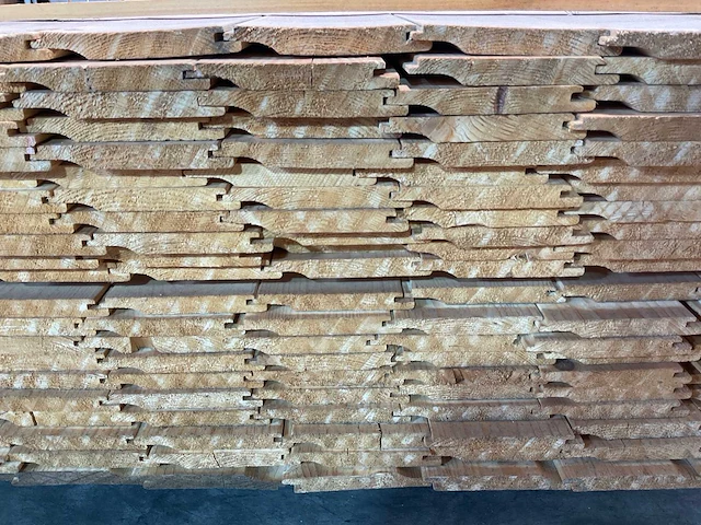 Vuren plank overhangend rabat 480x14,5x2 cm (75x) - afbeelding 6 van  7