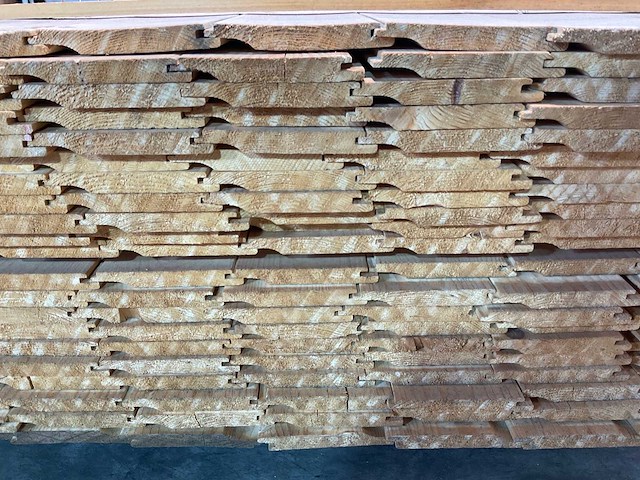 Vuren plank overhangend rabat 480x14,5x2 cm (75x) - afbeelding 6 van  7