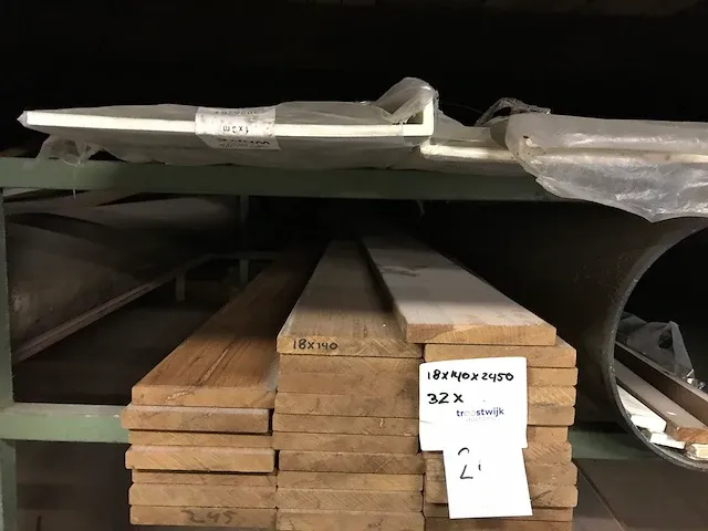 Vuren plank rabat thermisch behandeld (28x) - afbeelding 2 van  2