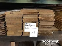 Vuren plank rhombus thermisch behandeld - afbeelding 1 van  2