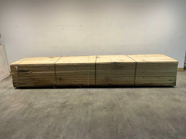 Vuren plank ruw - 480x12,5x2,2 cm (75x) - afbeelding 2 van  7