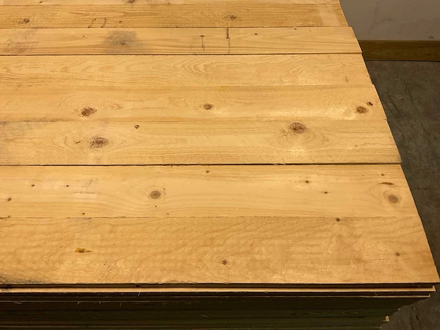 Vuren plank ruw - 480x12,5x2,2 cm (75x) - afbeelding 3 van  7