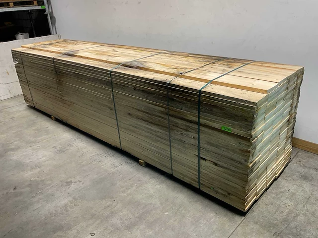 Vuren plank ruw - 480x20x3,2 cm (25x) - afbeelding 1 van  6