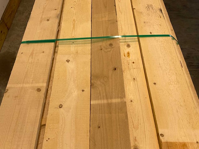 Vuren plank ruw 270x20x2,2 cm (54x) - afbeelding 4 van  8