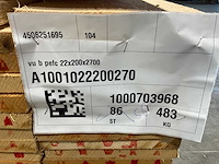 Vuren plank ruw 270x20x2,2 cm (54x) - afbeelding 7 van  8