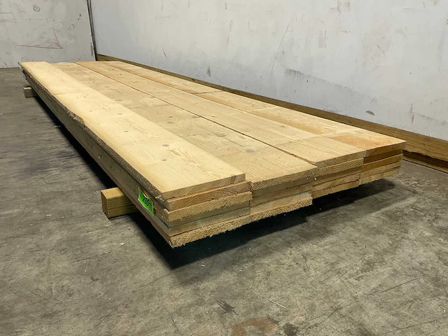 Vuren plank ruw 330x22,5x2,2 cm (20x) - afbeelding 5 van  8