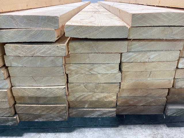 Vuren plank ruw 390x20x3,8 cm (49x) - afbeelding 6 van  7