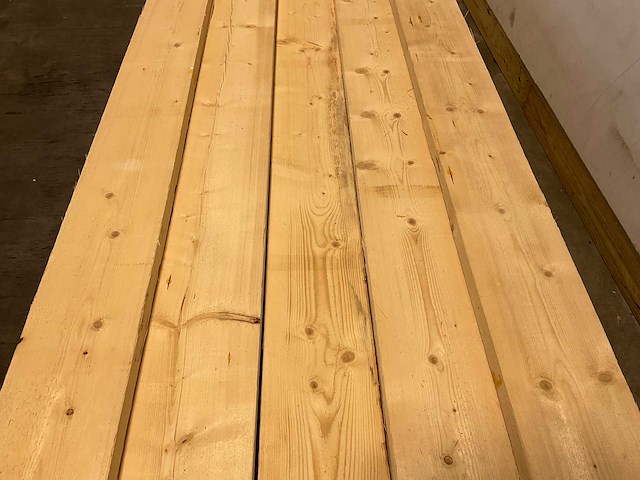 Vuren plank ruw 390x20x3,8 cm (49x) - afbeelding 3 van  7