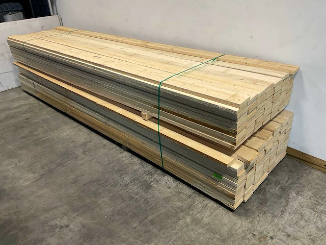 Vuren plank ruw 450x15x3,2 cm (50x) - afbeelding 1 van  7