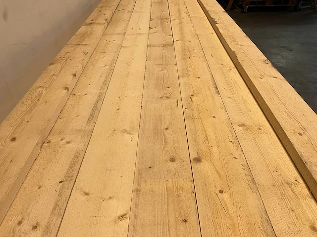 Vuren plank ruw 450x15x3,2 cm (50x) - afbeelding 3 van  7