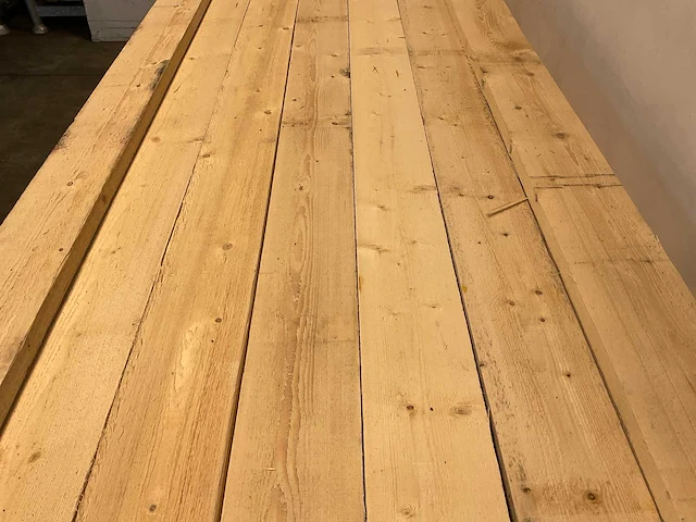 Vuren plank ruw 450x15x3,2 cm (50x) - afbeelding 4 van  7