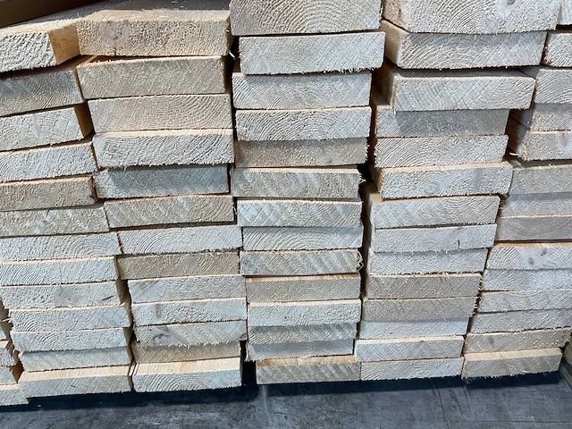 Vuren plank ruw 450x15x3,2 cm (50x) - afbeelding 6 van  7