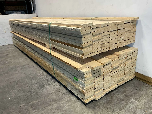Vuren plank ruw 450x15x3,2 cm (50x) - afbeelding 5 van  7