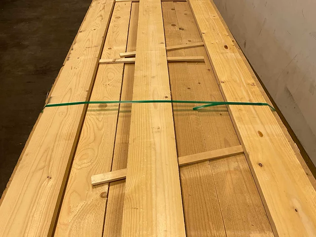 Vuren plank ruw 450x17,5x2,2 cm (50x) - afbeelding 4 van  7