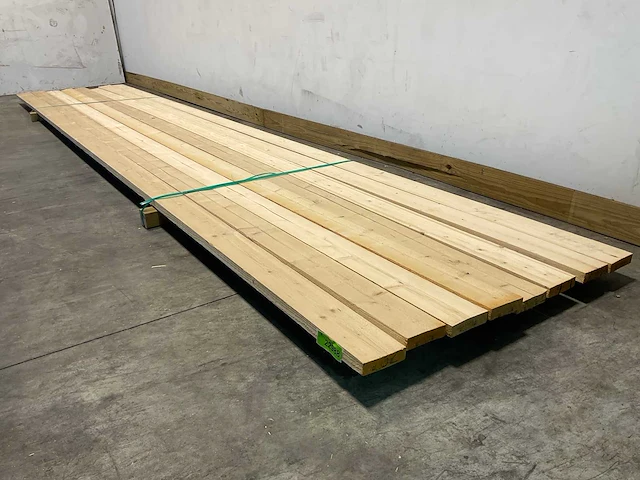 Vuren plank ruw 540x12,5x3,2 cm (8x) - afbeelding 5 van  7