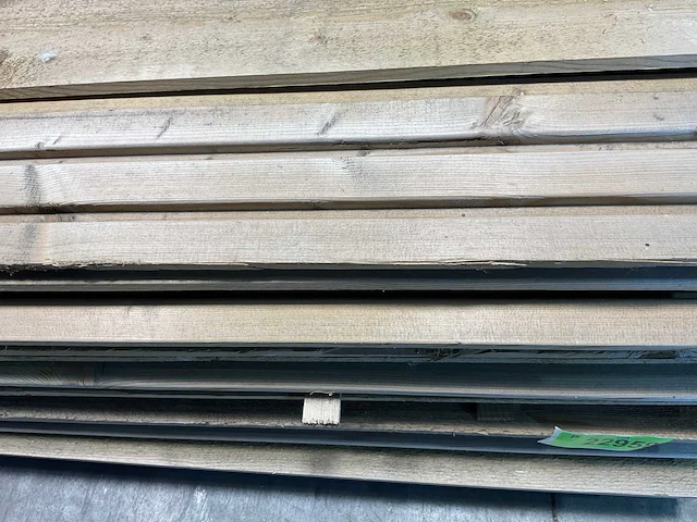Vuren plank triple rhombus geïmpregneerd 480x14,5x2,2 cm (25x) - afbeelding 4 van  6