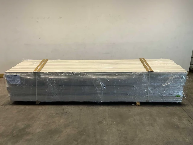Vuren plank wit met mes- en groef 390x12,5x2,2 cm (53x) - afbeelding 2 van  8