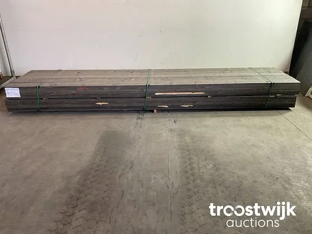 Vuren plank zwart 450x19.5x3 cm - afbeelding 1 van  6