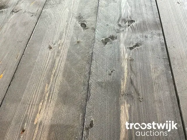Vuren plank zwart 450x19.5x3 cm - afbeelding 3 van  6