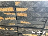 Vuren plank zwart 450x19.5x3 cm - afbeelding 4 van  6