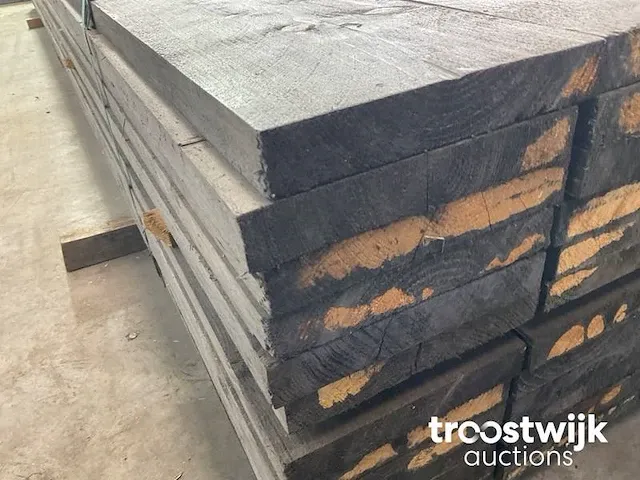 Vuren plank zwart 450x19.5x3 cm - afbeelding 5 van  6