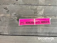 Vuren plank zwart 450x19.5x3 cm - afbeelding 6 van  6