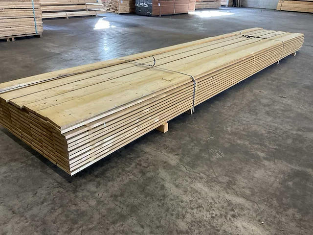 Vuren planken 18x145 mm geïmpregneerd geschaafd (78x) - afbeelding 1 van  5