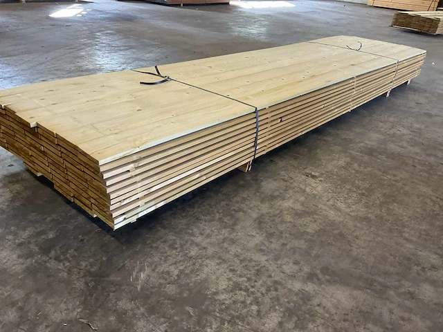 Vuren planken 18x145 mm geschaafd geïmpregneerd (80) - afbeelding 1 van  5