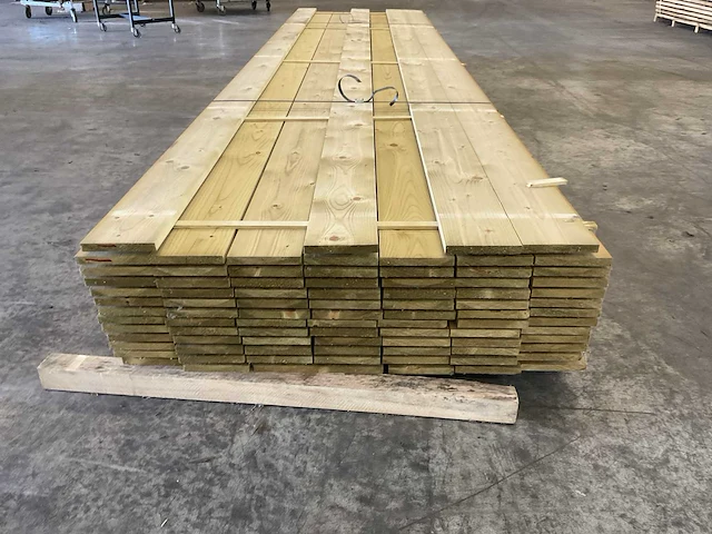 Vuren planken geschaafd 18x145 mm geïmpregneerd (88x) - afbeelding 4 van  5