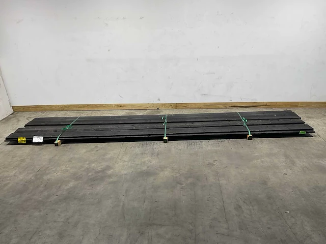 Vuren potdekselplank zwart 480x20x2,2 cm (9x) - afbeelding 2 van  8
