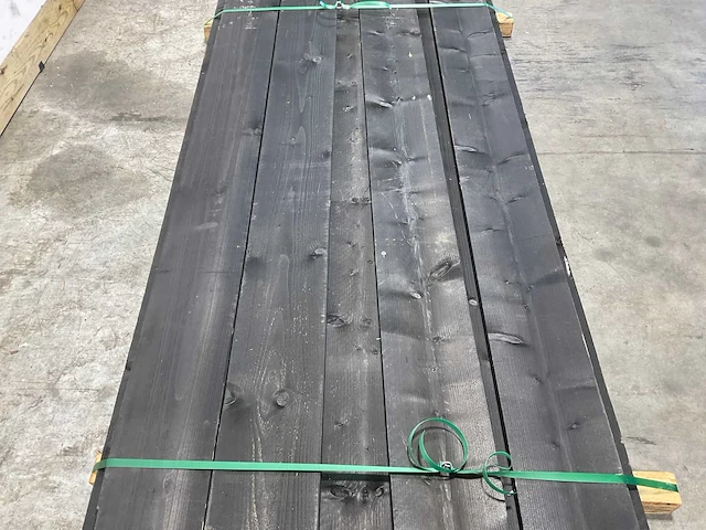 Vuren potdekselplank zwart 480x20x2,2 cm (9x) - afbeelding 3 van  8