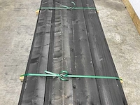 Vuren potdekselplank zwart 480x20x2,2 cm (9x) - afbeelding 4 van  8