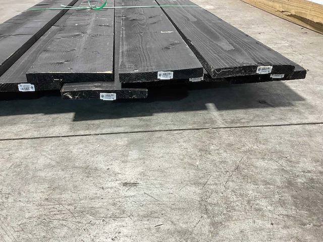 Vuren potdekselplank zwart 480x20x2,2 cm (9x) - afbeelding 7 van  8